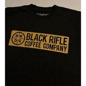Black Rifle Coffee Company Logo Short Sleeve T-Shirt SMALL Veteran Military USA